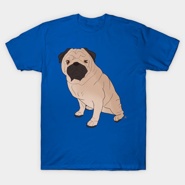 Pug T-Shirt by AMCArts